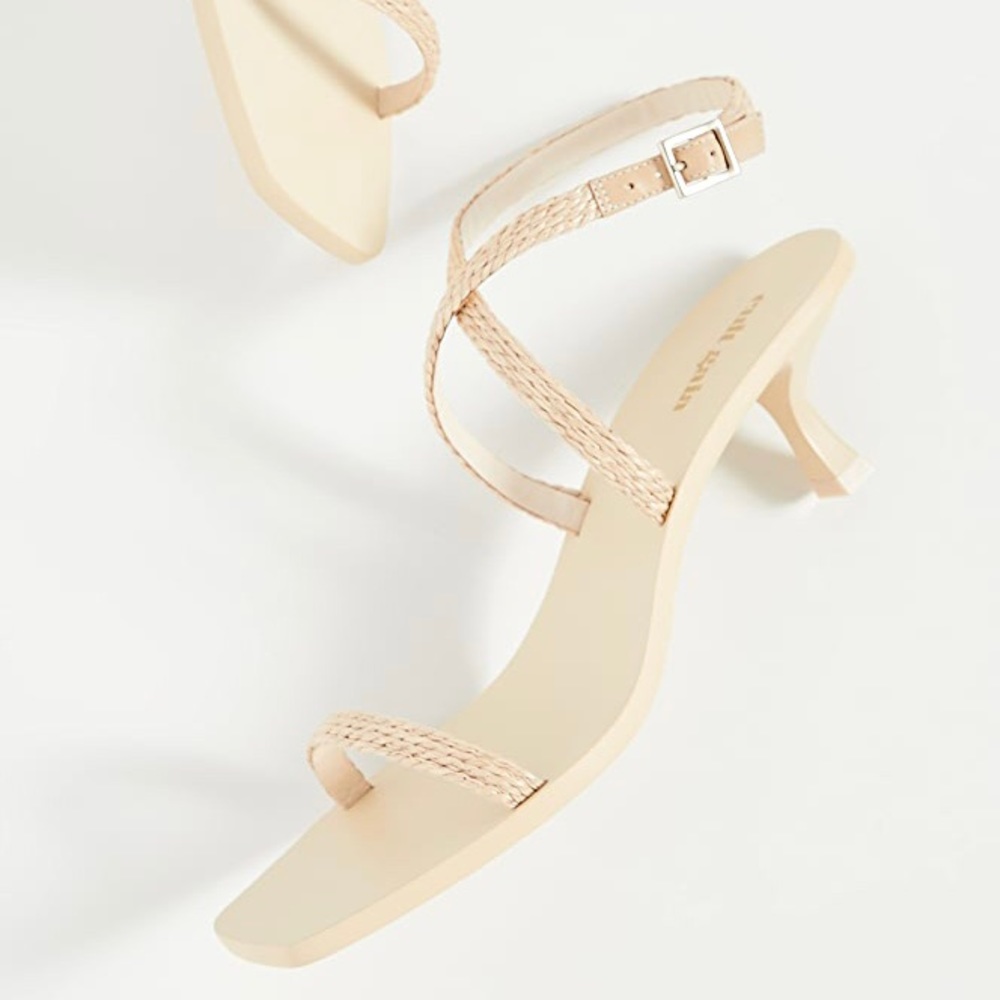 Cult Gaia Banu sandals in raffia